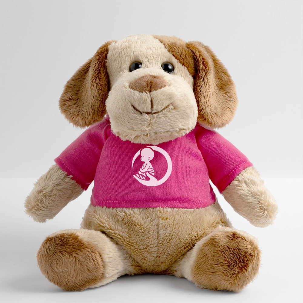 Little Marabous® MiniFeet Hund Helge – Kuschelfreund mit Herz - pink