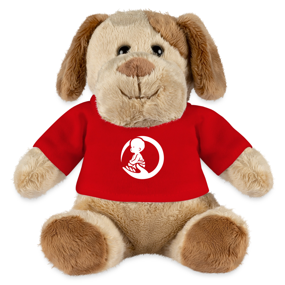 Little Marabous® MiniFeet Hund Helge – Kuschelfreund mit Herz - red