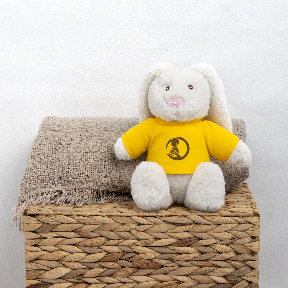 Little Marabous, MiniFeet, Kuschelhund, Plüschtier, Babygeschenk, Geschenk zur Geburt, Stofftier Hund, Kuscheltier, Babyshower Geschenk, Kinderzimmer Deko - sun yellow