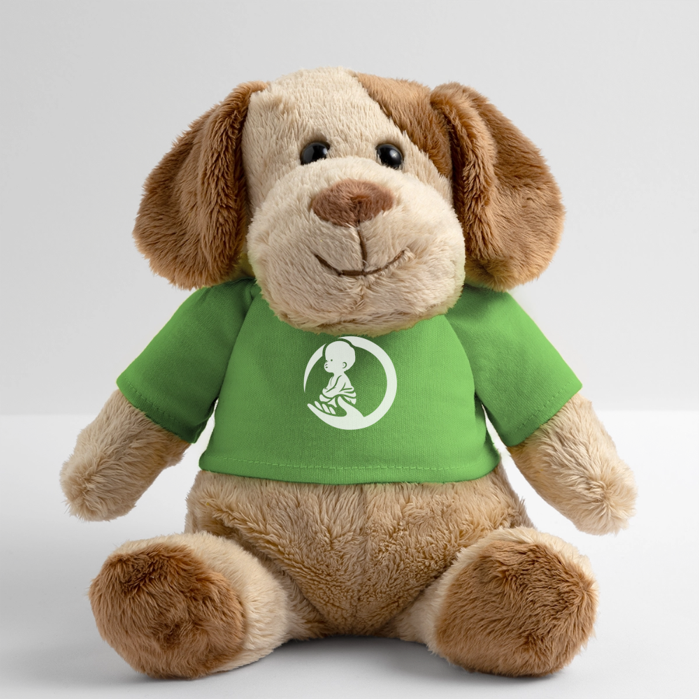 Little Marabous® MiniFeet Hund Helge – Kuschelfreund mit Herz - light green
