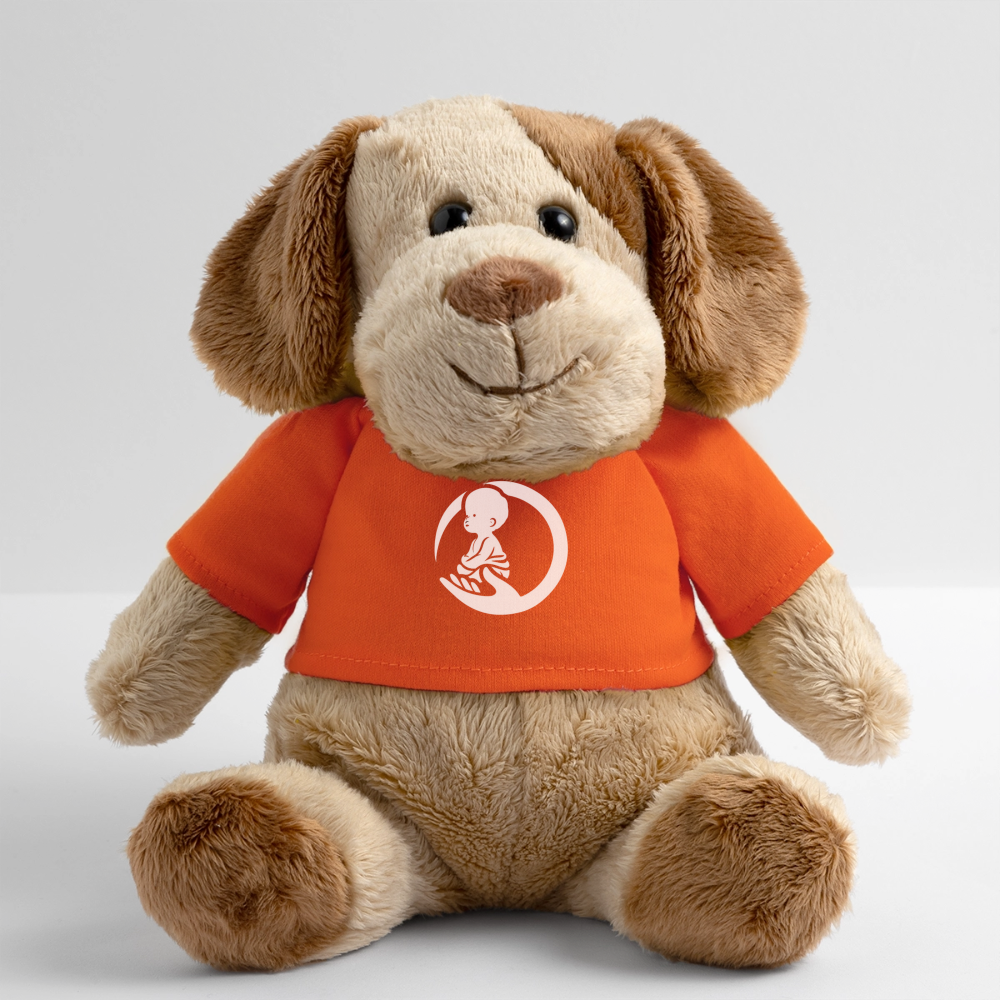 Little Marabous® MiniFeet Hund Helge – Kuschelfreund mit Herz - golden orange