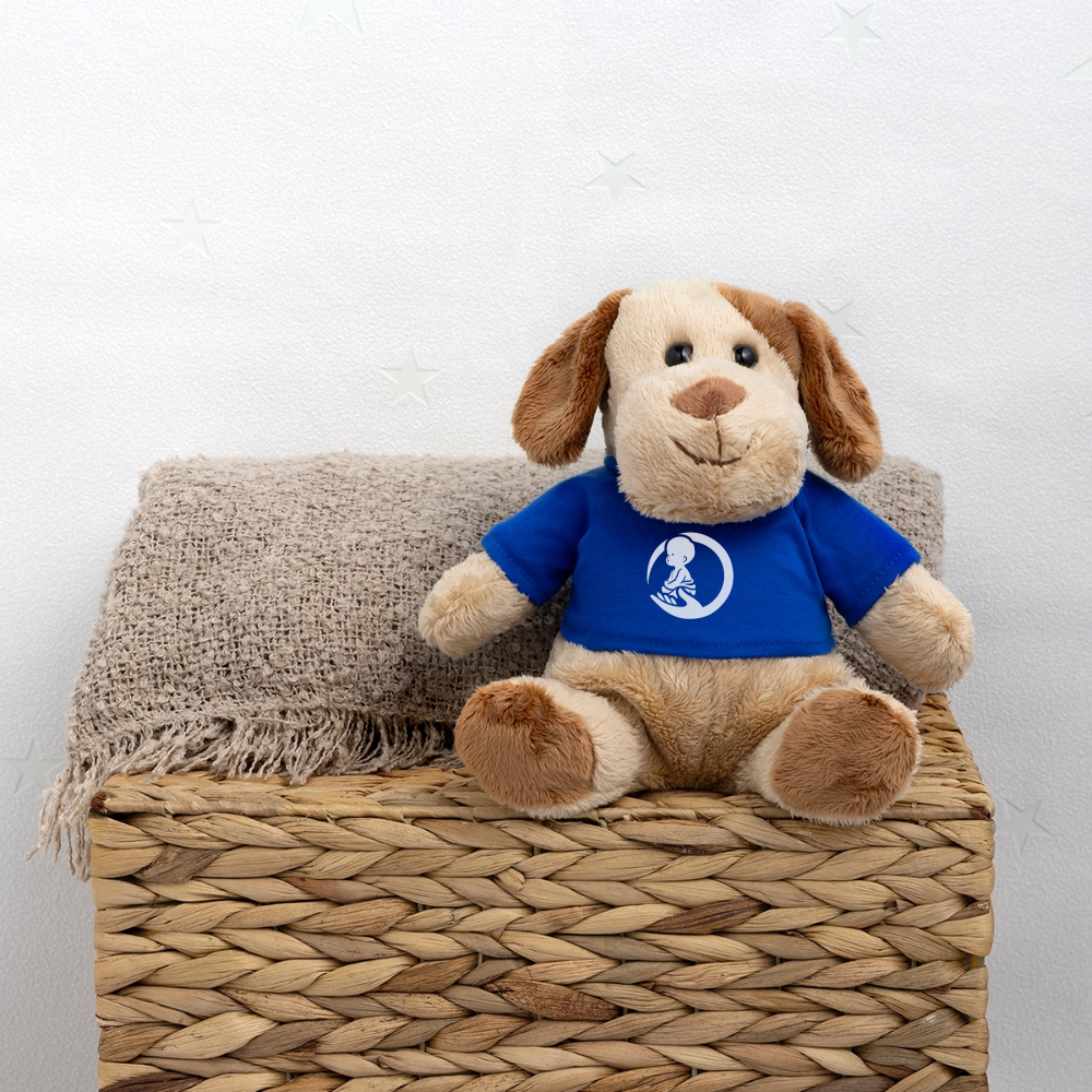 Little Marabous® MiniFeet Hund Helge – Kuschelfreund mit Herz - royal blue