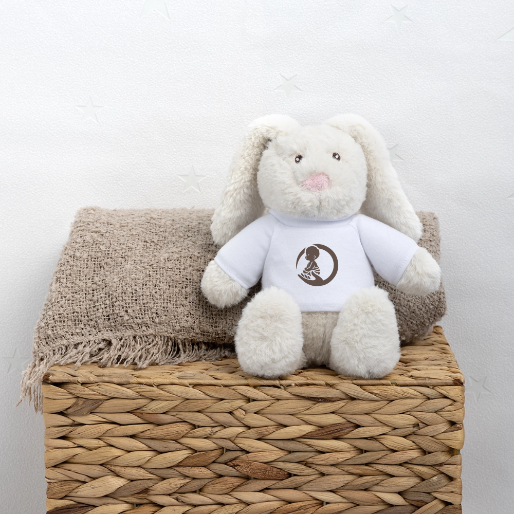 Little Marabous, MiniFeet, Kuschelhund, Plüschtier, Babygeschenk, Geschenk zur Geburt, Stofftier Hund, Kuscheltier, Babyshower Geschenk, Kinderzimmer Deko - white