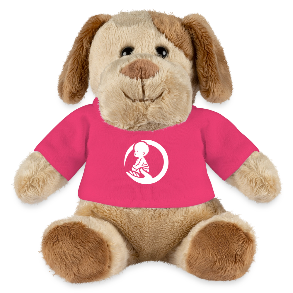 Little Marabous® MiniFeet Hund Helge – Kuschelfreund mit Herz - pink
