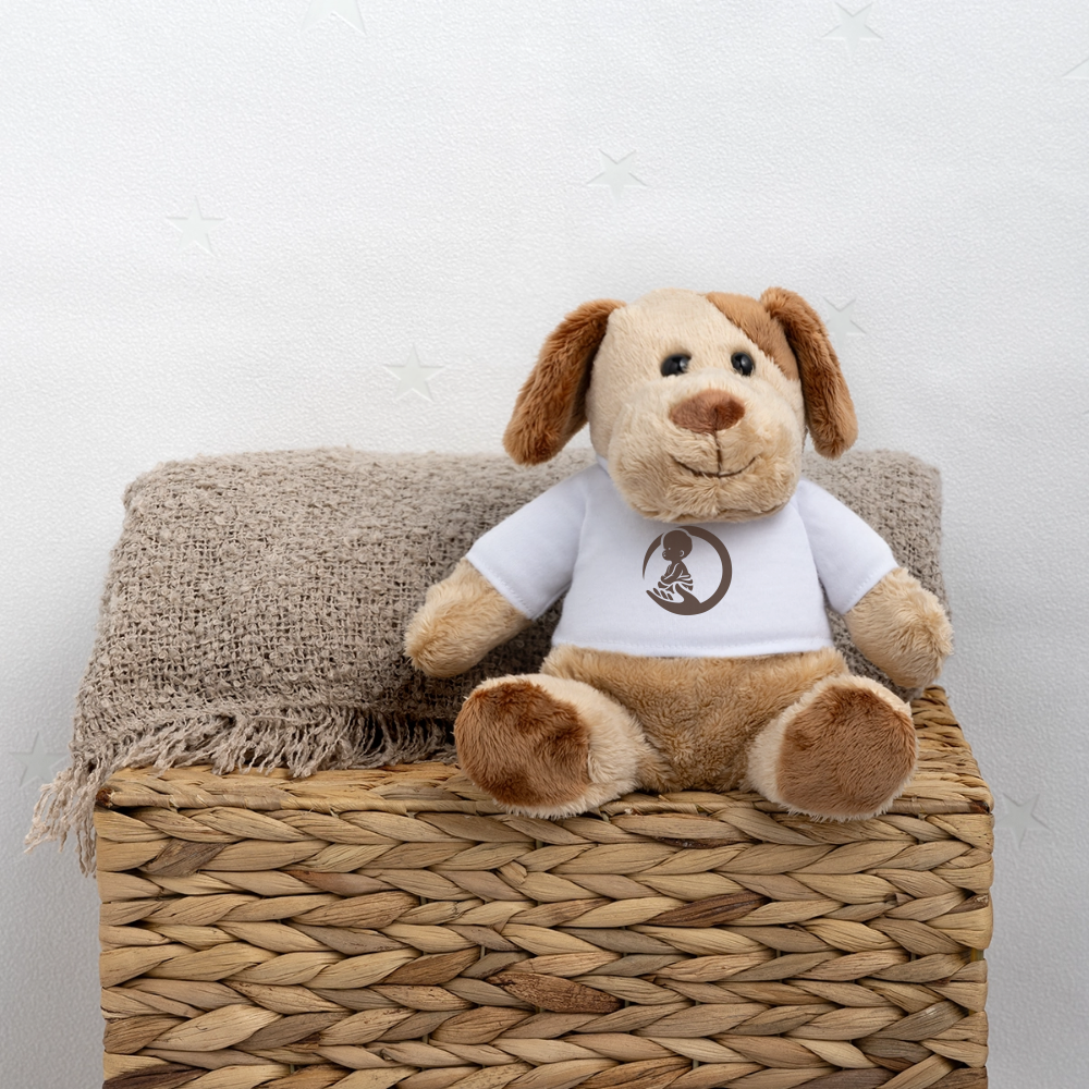 Little Marabous® MiniFeet Hund Helge – Kuschelfreund mit Herz - white