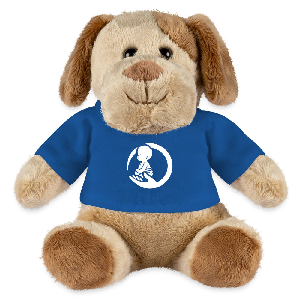 Little Marabous® MiniFeet Hund Helge – Kuschelfreund mit Herz - royal blue