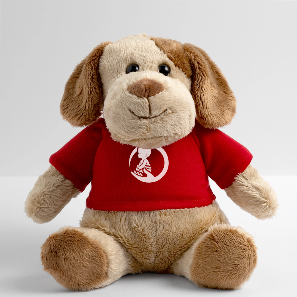 Little Marabous® MiniFeet Hund Helge – Kuschelfreund mit Herz - red