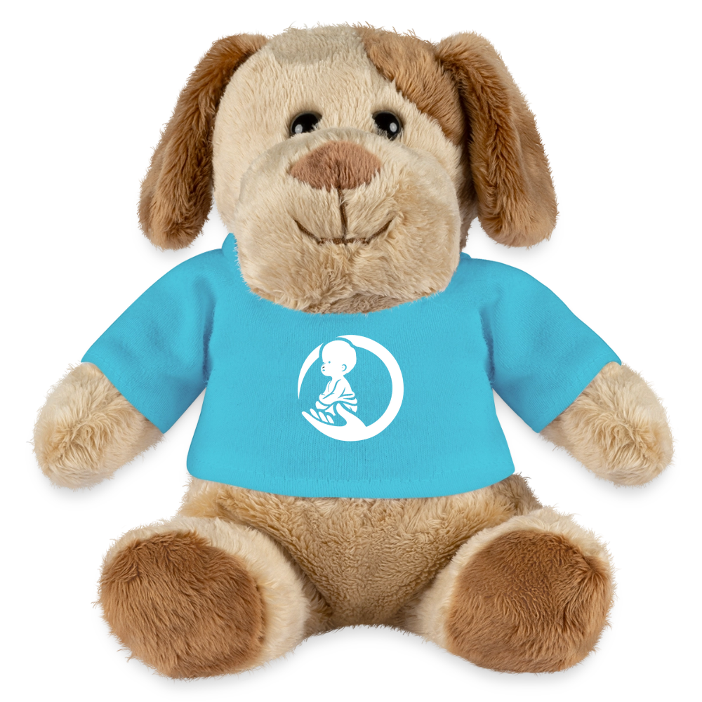 Little Marabous® MiniFeet Hund Helge – Kuschelfreund mit Herz - atoll blue