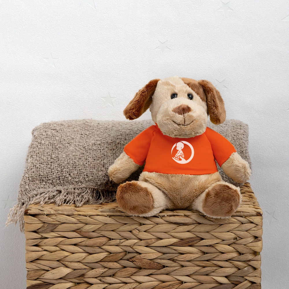 Little Marabous® MiniFeet Hund Helge – Kuschelfreund mit Herz - golden orange