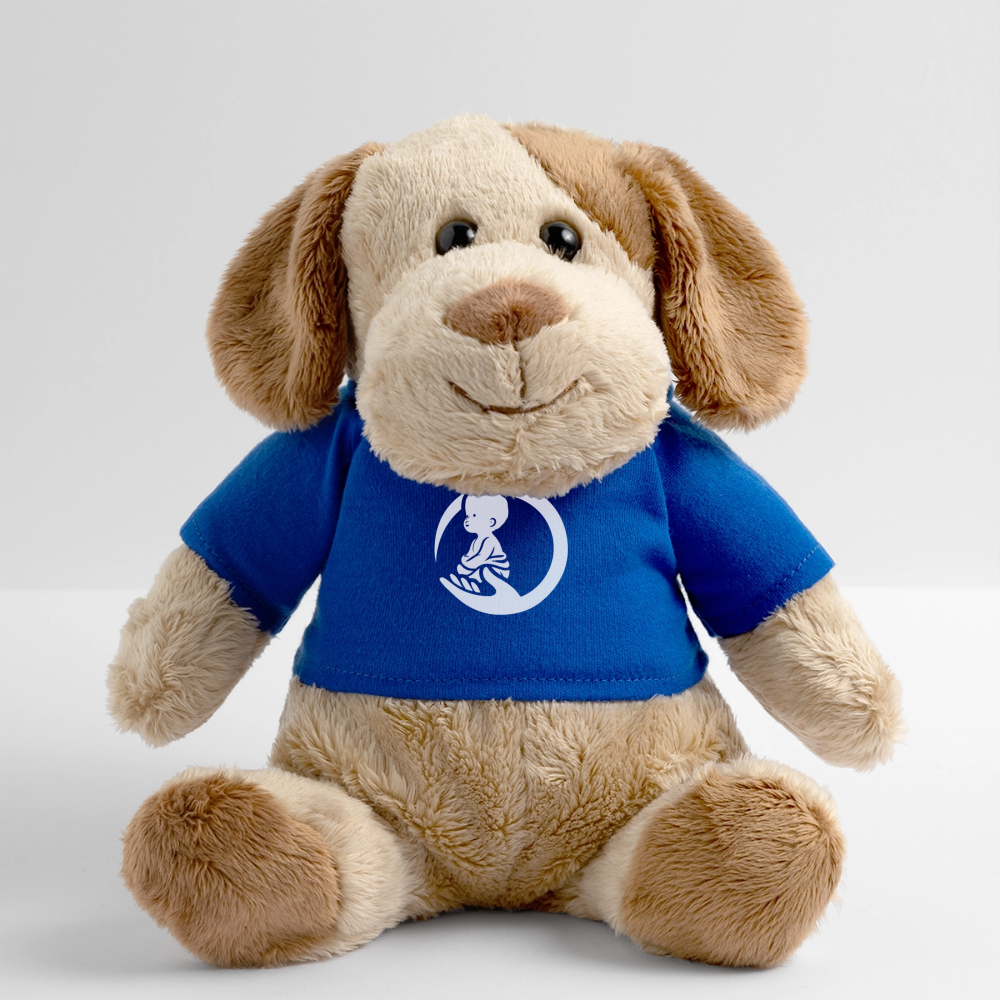 Little Marabous® MiniFeet Hund Helge – Kuschelfreund mit Herz - royal blue
